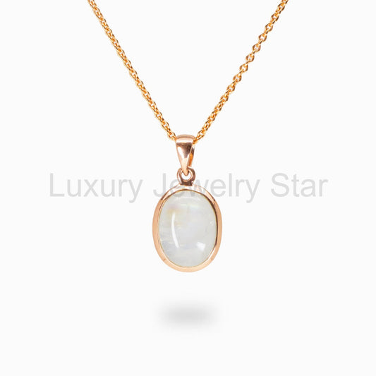 Rainbow Moonstone Necklace