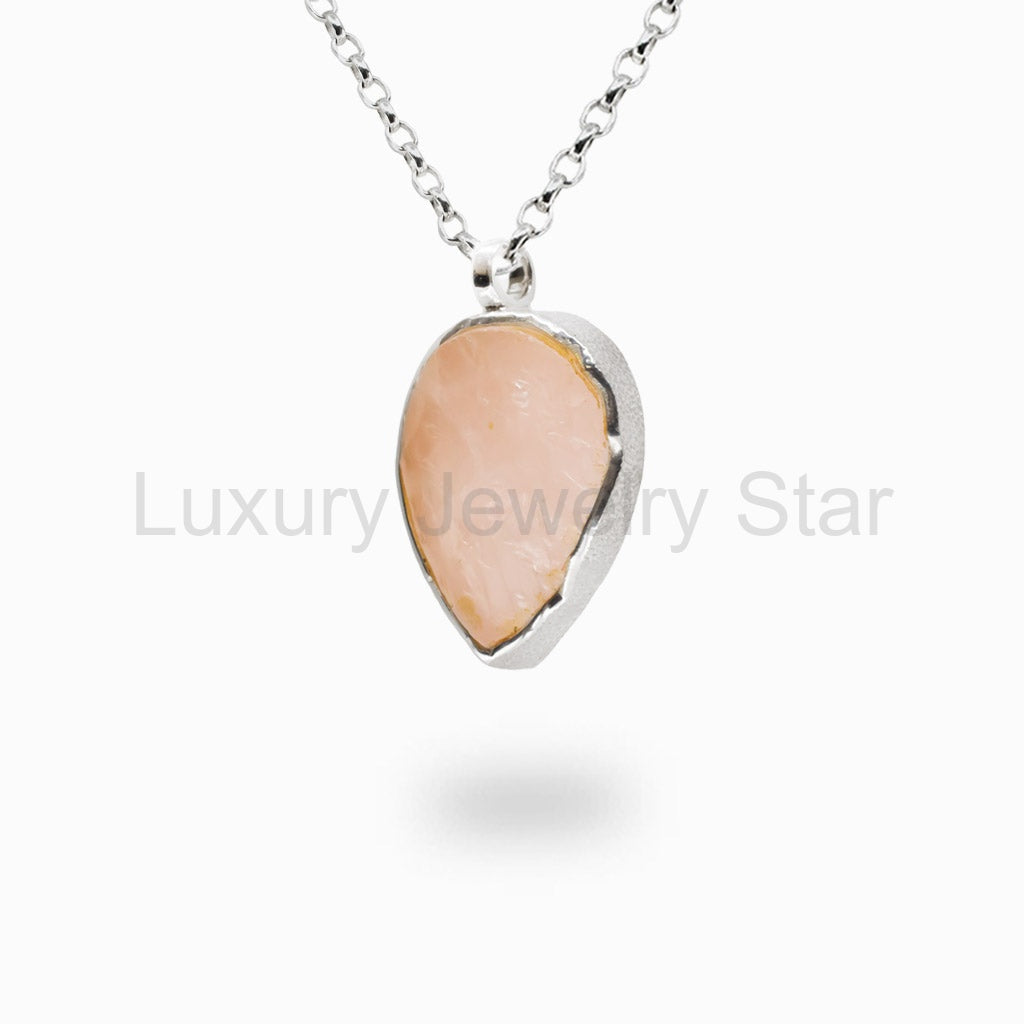 Rose Quartz Necklace - image 2