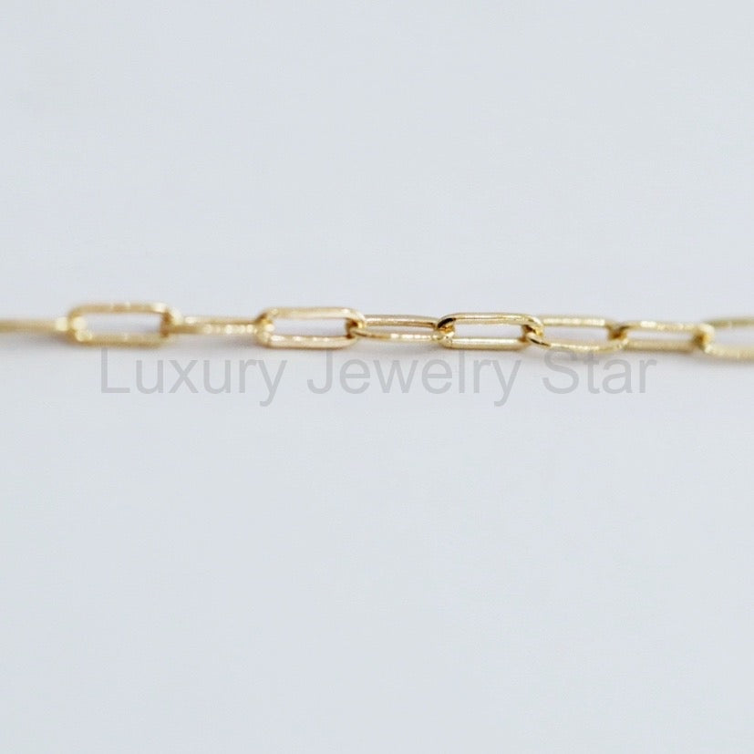 Dainty Paperclip Necklace in 14 Karat Gold Fill - image 2