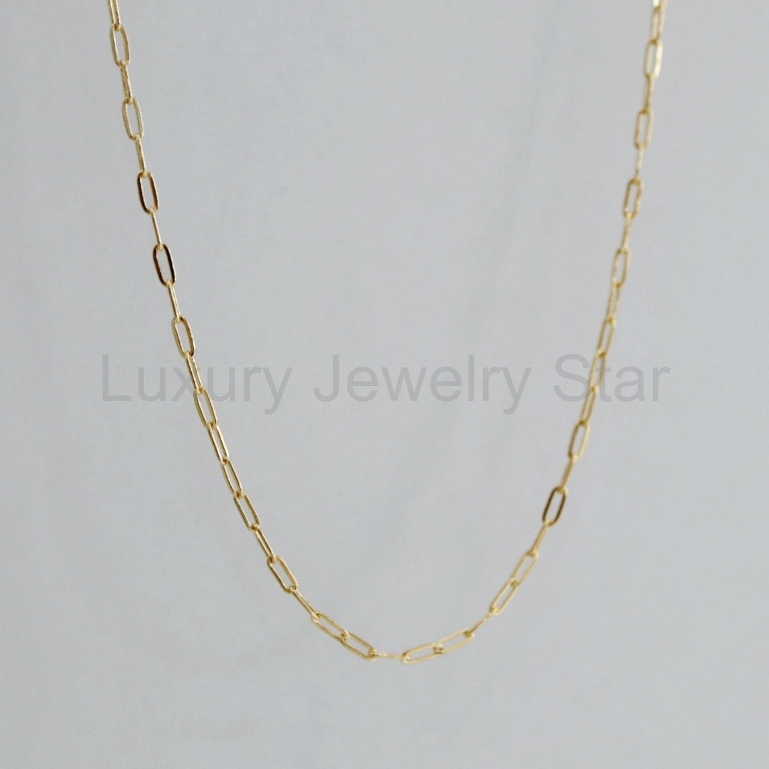 Dainty Paperclip Necklace in 14 Karat Gold Fill - image 3