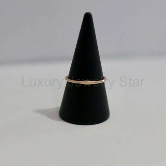 Dainty Signet Stacking Ring - Choose Your Metal - Sterling Silver or 14 Karat Gold Fill