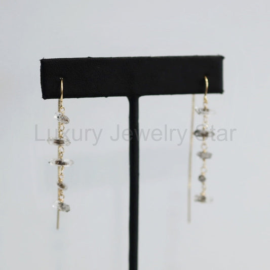 Quartz Gemstone Drop Earrings- Choose Your Metal - Sterling Silver or Gold Fill