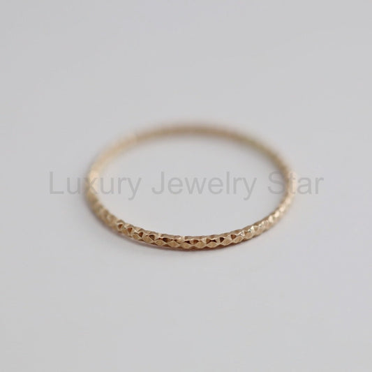 Sparkle Stacking Ring - Choose your Metal - Sterling Silver or 14 Karat Gold Fill
