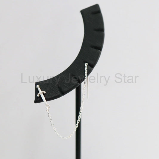 Sterling Silver Sword Threader Earring / SINGLE EARRING