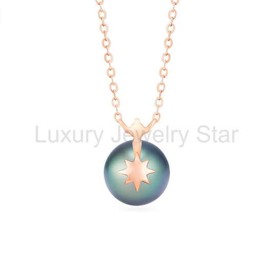 [Aisha] Moonrise Necklace in Tahitian Pearl - image 2