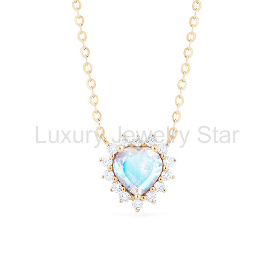 [Cordelia] Heart of the Sea Necklace in Moonstone - image 2