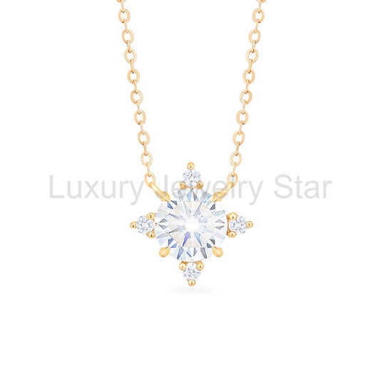 [Polaris] North Star Necklace in Moissanite - image 2