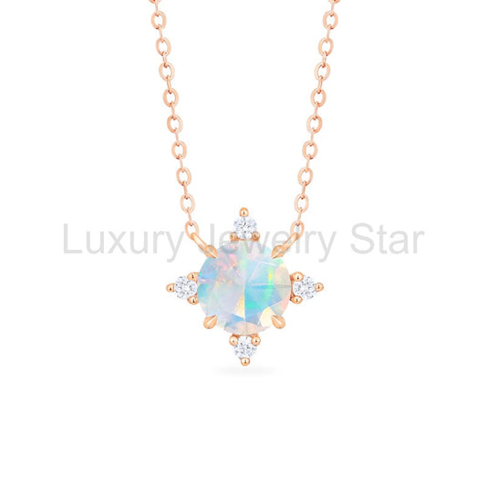 [Polaris] North Star Necklace in Opal
