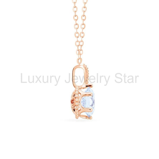 [Evelyn] Vintage Classic Crown Necklace in Moissanite - image 2