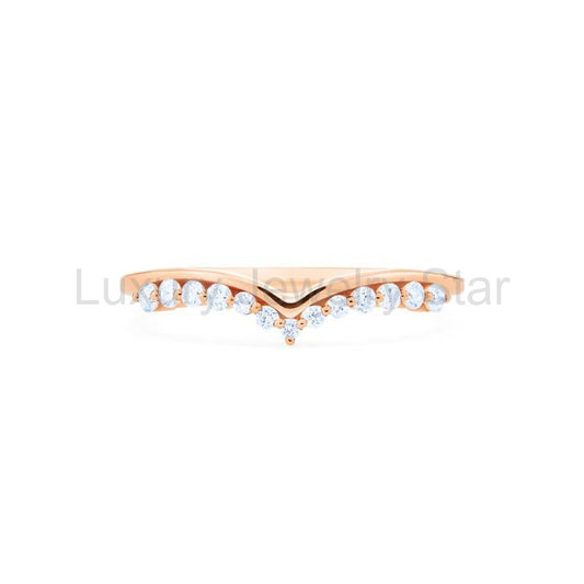[Gracie] 11-Diamond Curved Band