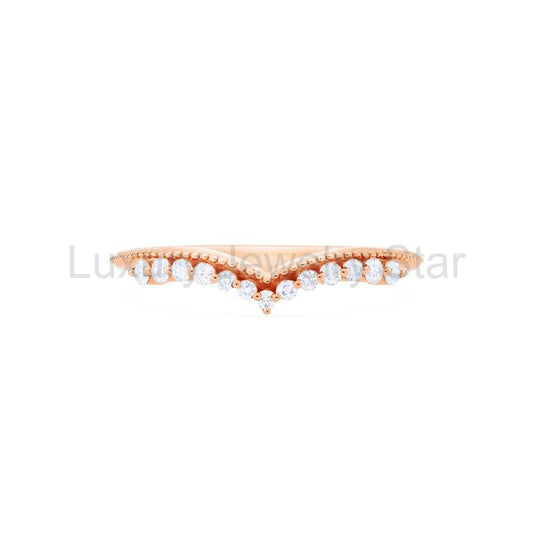 [Gracie] 11-Diamond Curved Band