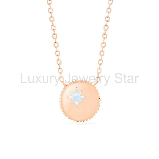 [Luna] Crescent Moon Necklace in Moonstone - image 2
