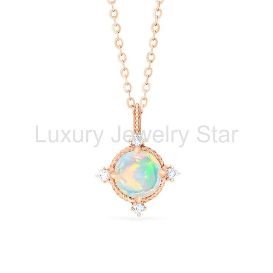 [Stella] Aura of Galaxy Necklace in Australian Opal