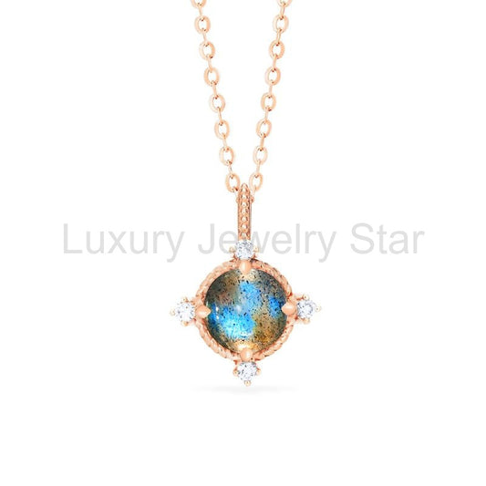 [Stella] Aura of Galaxy Necklace in Labradorite