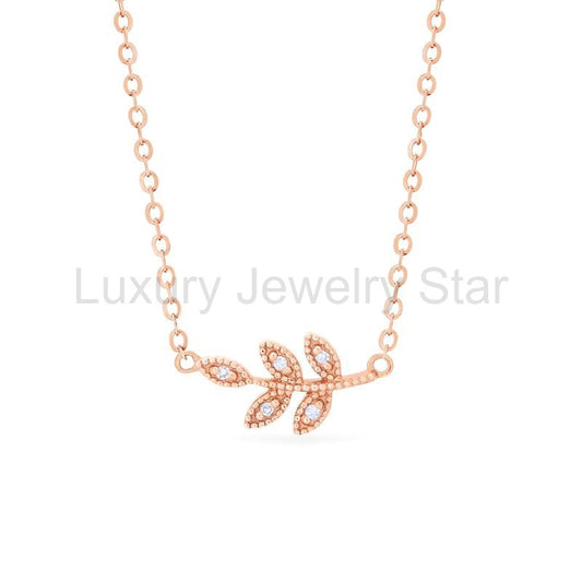 [Viridis] Petite Leaf Necklace