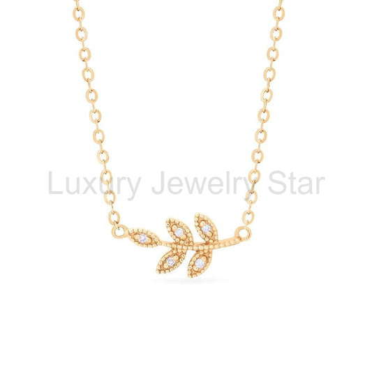 [Viridis] Petite Leaf Necklace - image 2