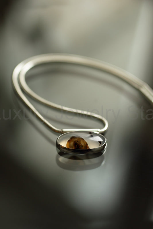 OVAL AGATE NECKLACE - image 2