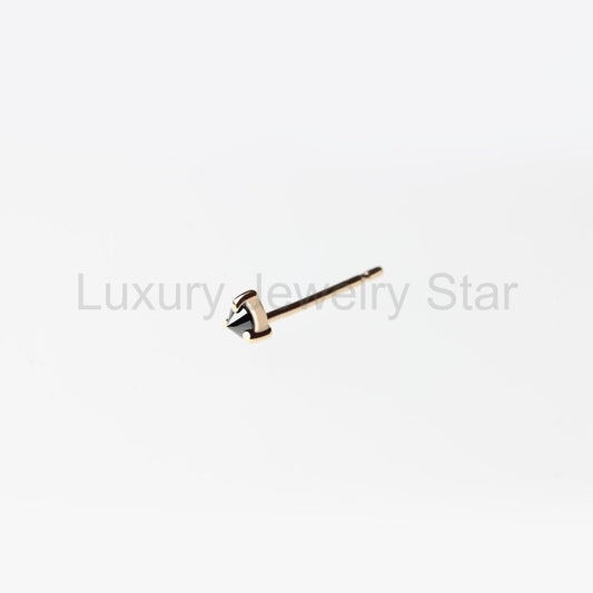 REVERSE BLACK DIAMOND GOLD STUD - image 2