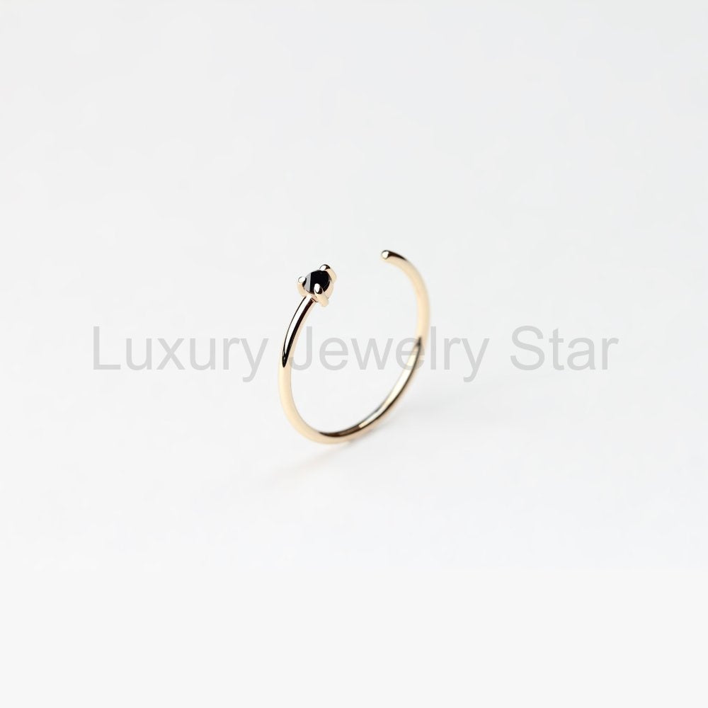 REVERSE BLACK DIAMOND RING - image 3