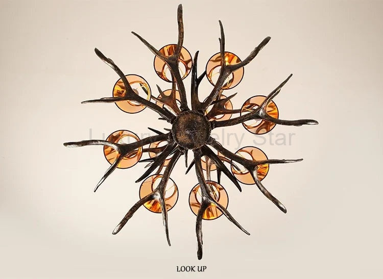 Resin Antler Chandelier - image 11