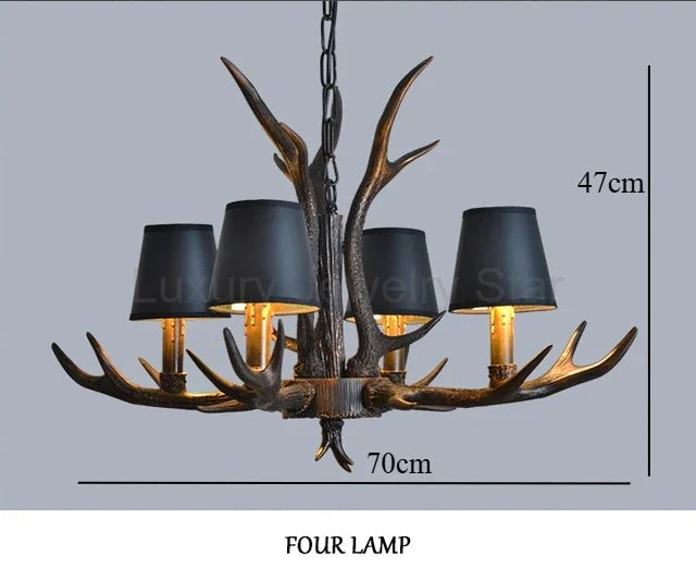 Resin Antler Chandelier - image 13