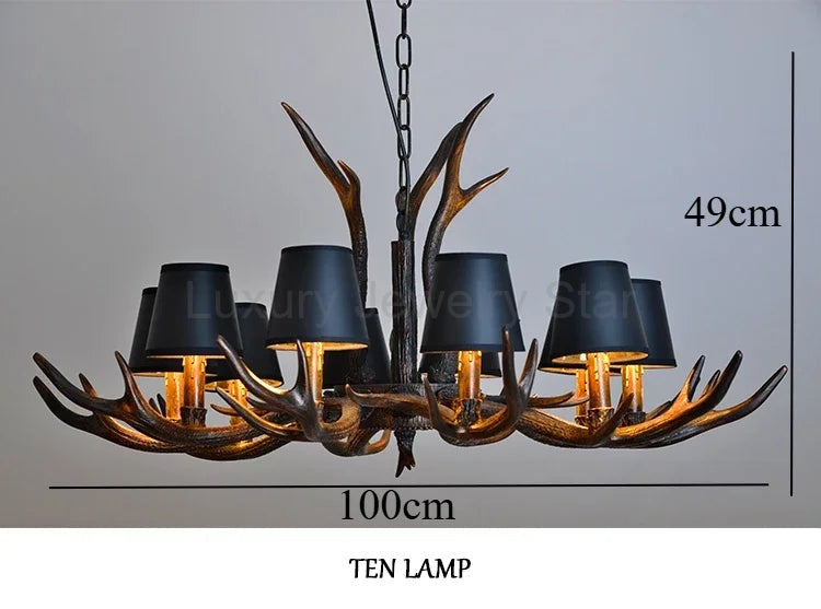 Resin Antler Chandelier - image 16