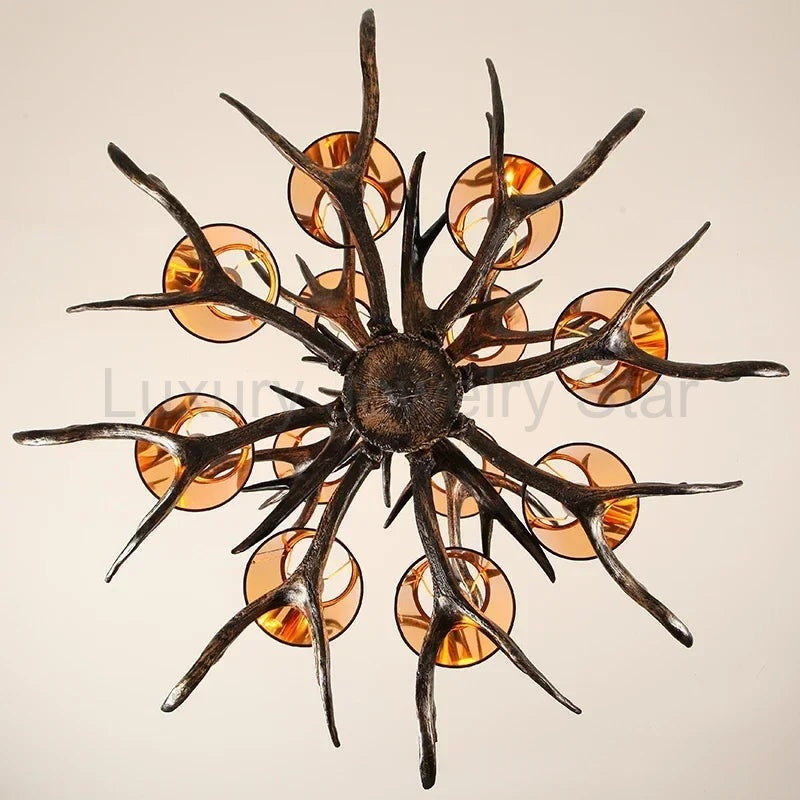 Resin Antler Chandelier - image 4