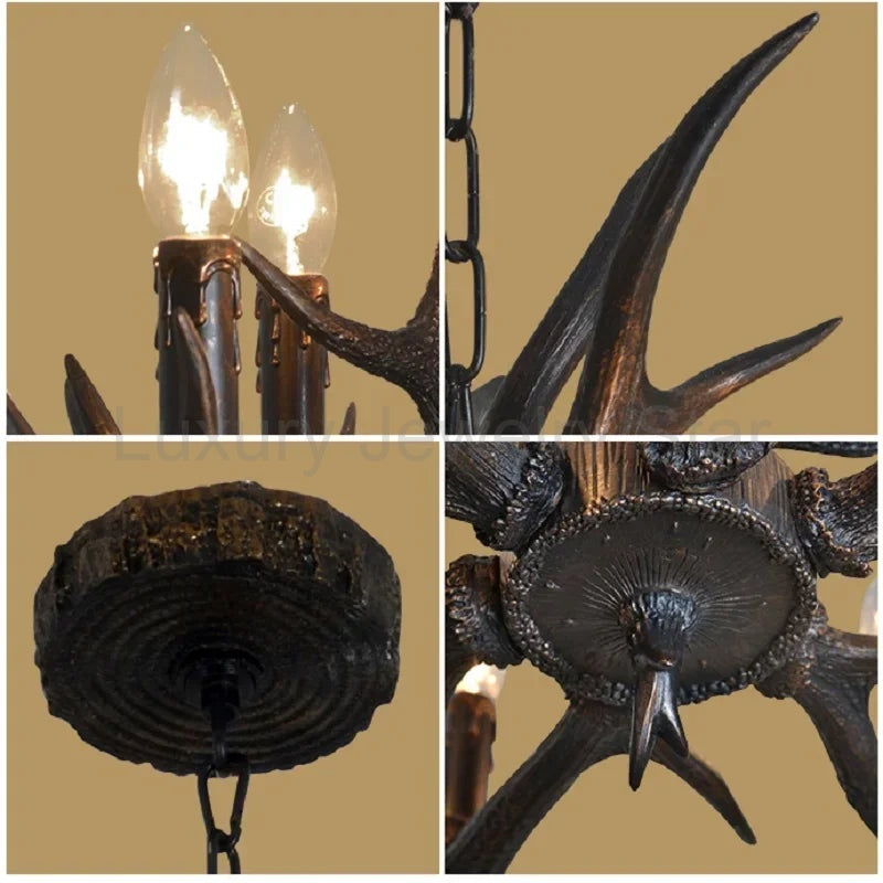 Resin Antler Chandelier - image 6