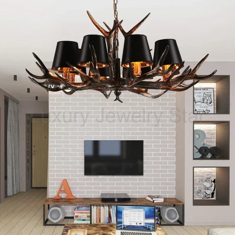 Resin Antler Chandelier - image 7
