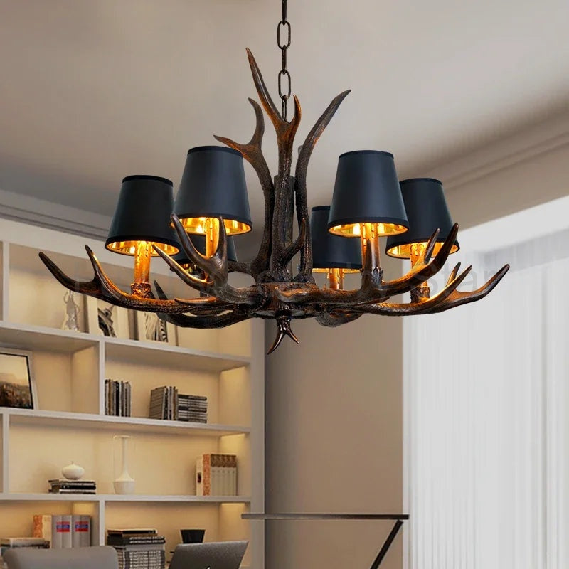 Resin Antler Chandelier - image 8