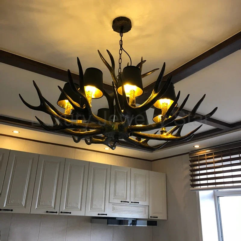 Resin Antler Chandelier - image 9
