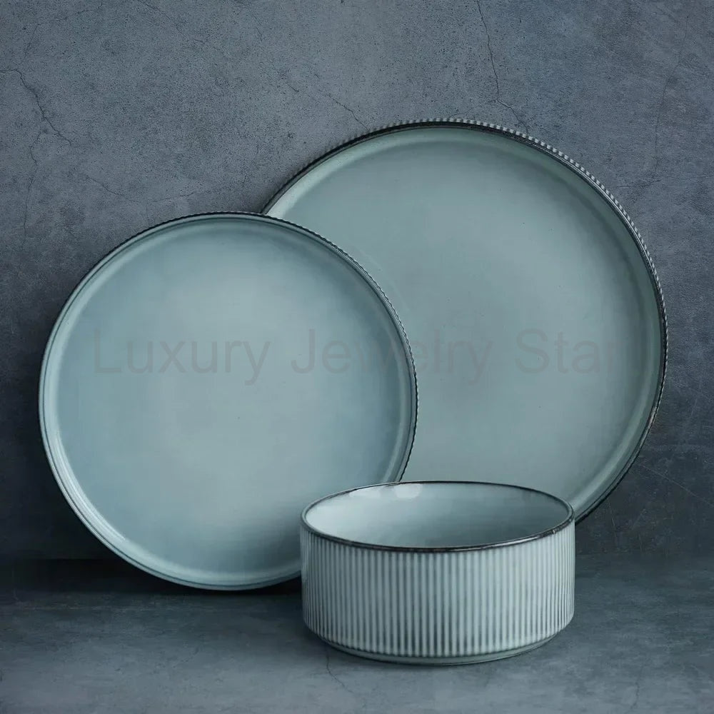 Ribbed Stoneware Dinnerware Set for Four - image 7