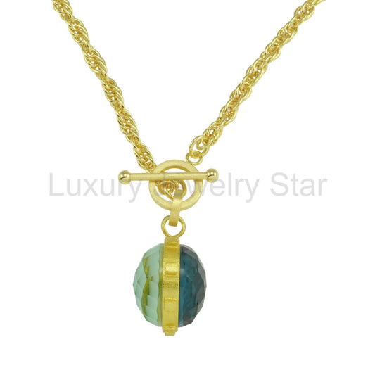 Betty Carré Gisele Necklace | Aqua Mist & Clover - image 2