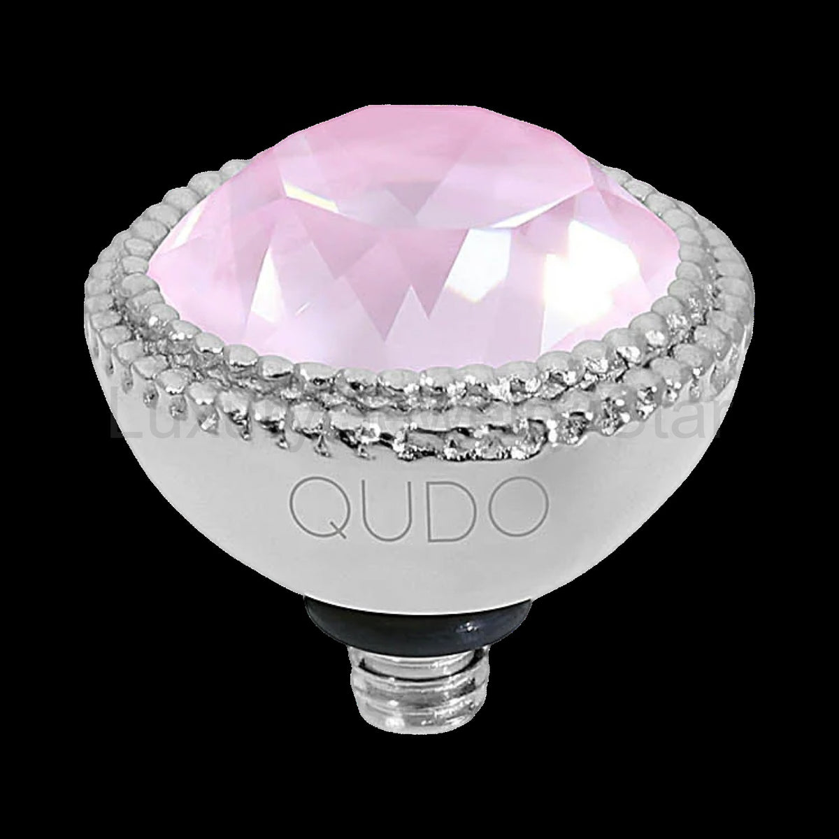 QUDO Fabero Top Silver | Pink Crystals Collection