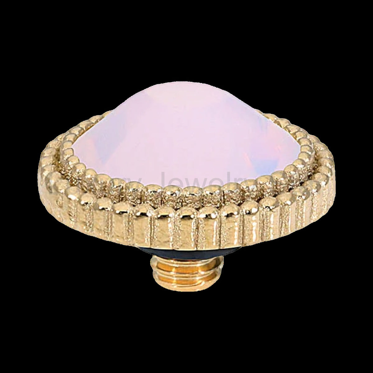 QUDO Faberro Flat Top Gold | Pink Crystals Collection