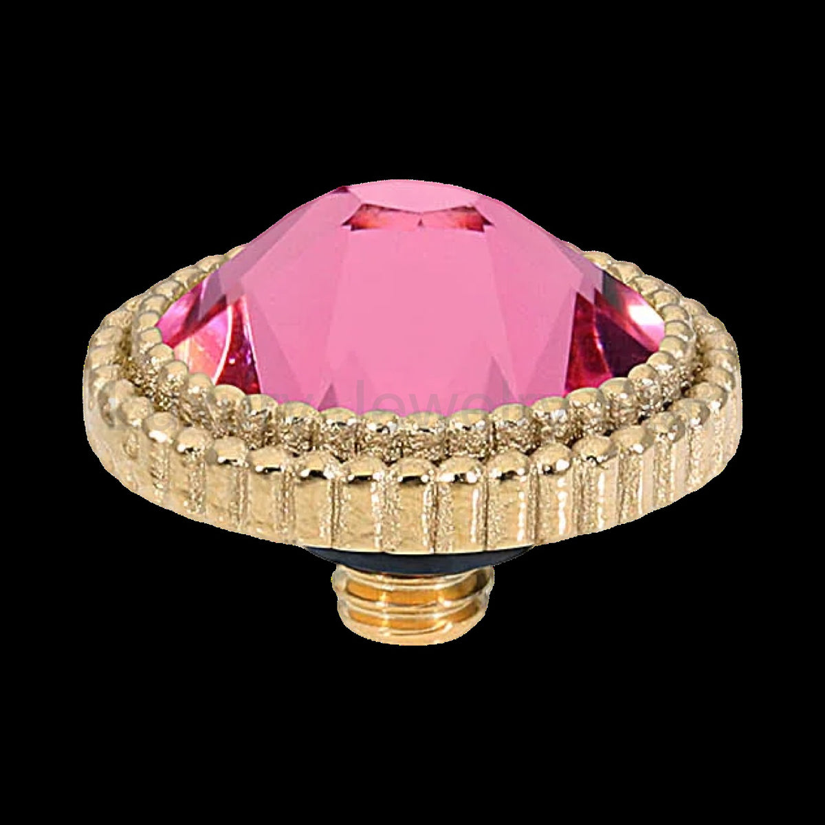 QUDO Flat Fabero Top Gold | Pink Crystal Collection
