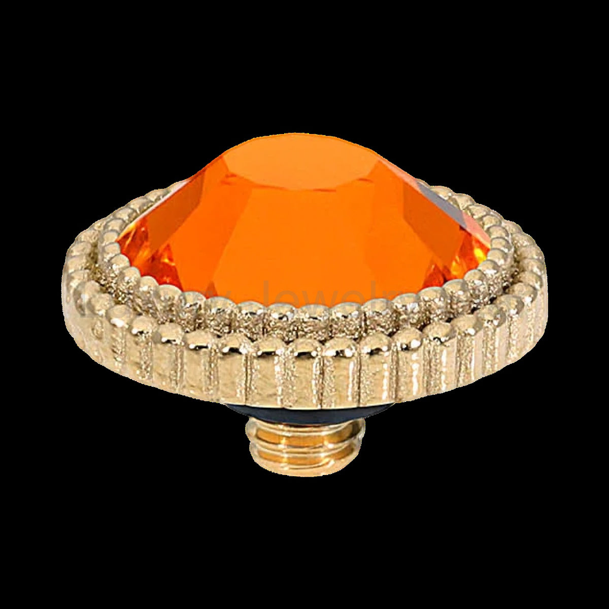 QUDO Flat Fabero Top Gold | Red & Orange Crystal Collection