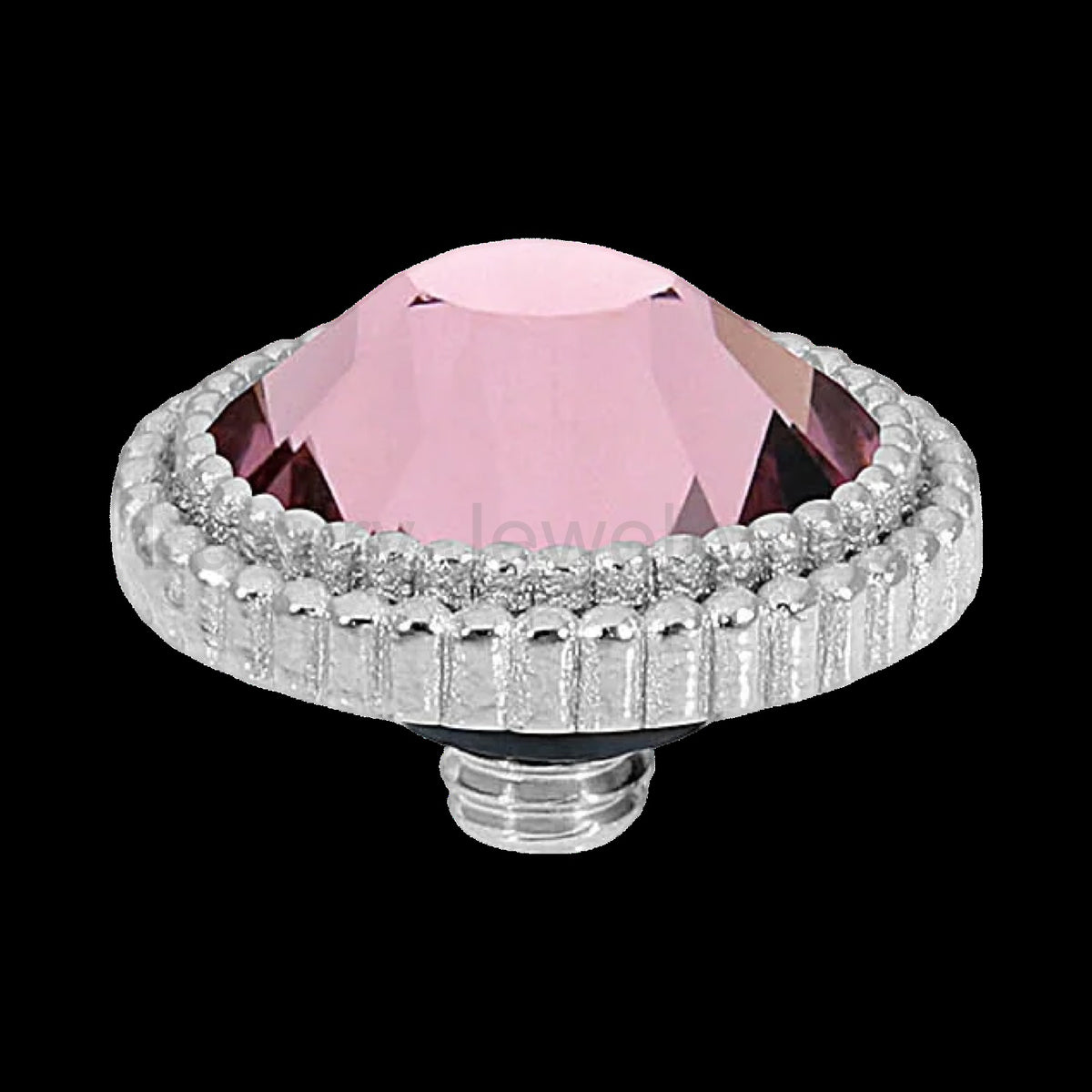 QUDO Flat Faberro Top Silver | Velvet Noir Collection