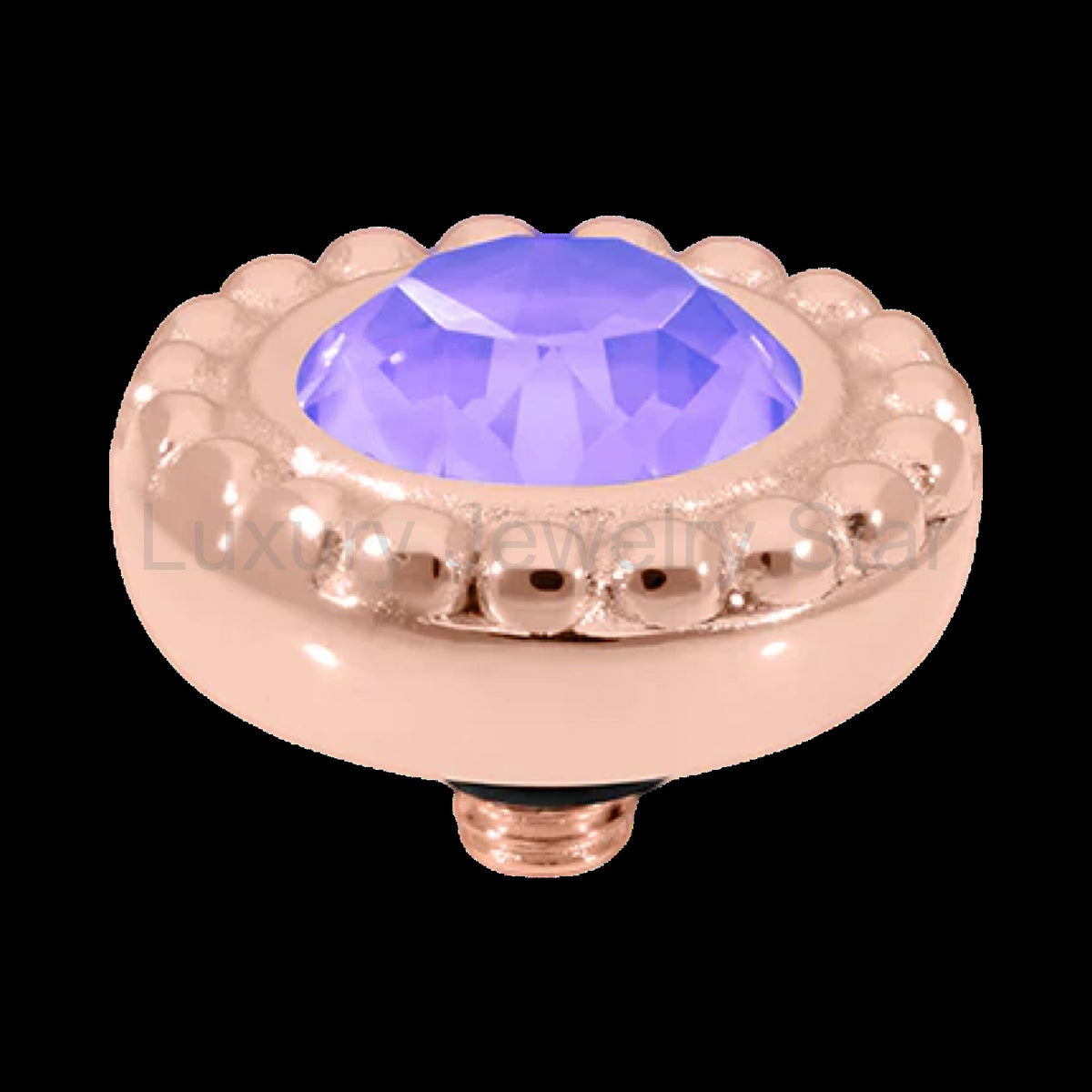 QUDO Ghiare Top Rose Gold | Purple Crystal Collection