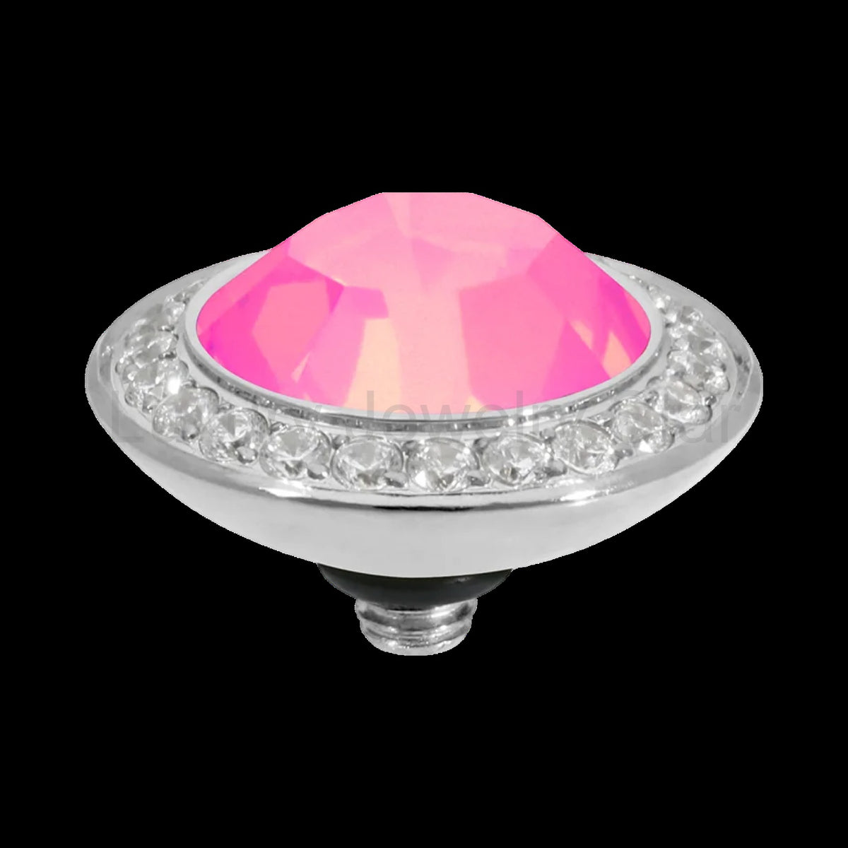 QUDO Tondo Deluxe Top 0.51" Silver | Pink Crystal Collection - image 3