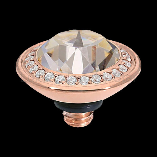 QUDO Tondo Small Deluxe Top 0.35" Rose Gold I Neutral Collection