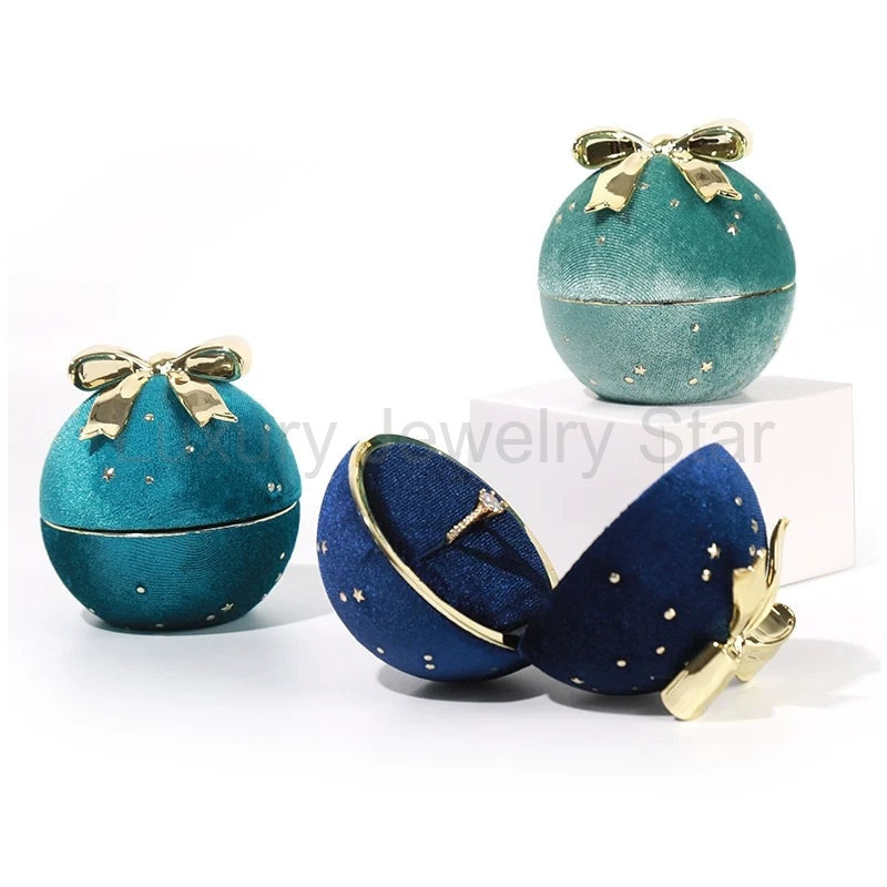 Romantic Spherical Bow-knot Jewelry Box for Ring and Necklace - image 4