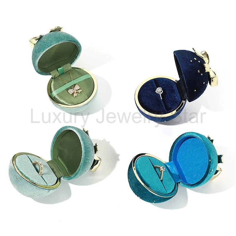 Romantic Spherical Bow-knot Jewelry Box for Ring and Necklace - image 5