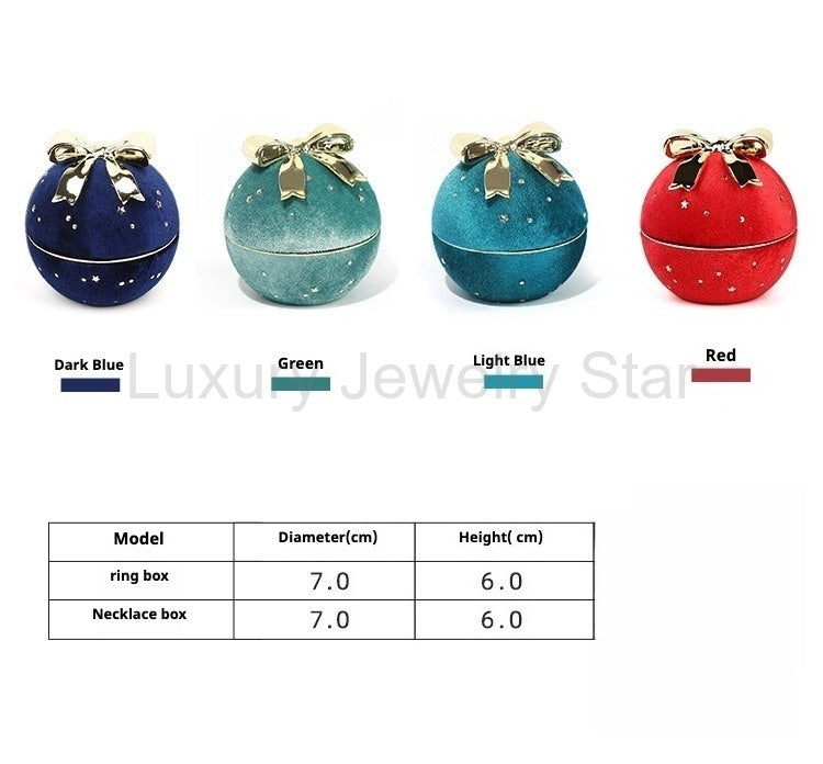 Romantic Spherical Bow-knot Jewelry Box for Ring and Necklace - image 6