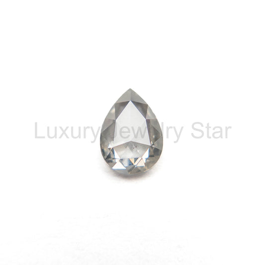 .70 Carat Icy White Rose Cut Pear Diamond