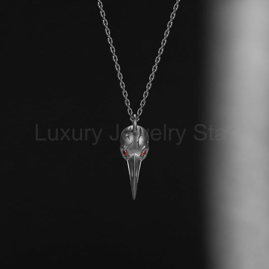 Unique Gothic Style Garnet Crow Inspired Necklace Halloween Jewelry