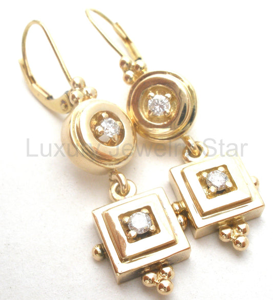 Clyde Duneier Diamond Earrings 14K Gold - image 2