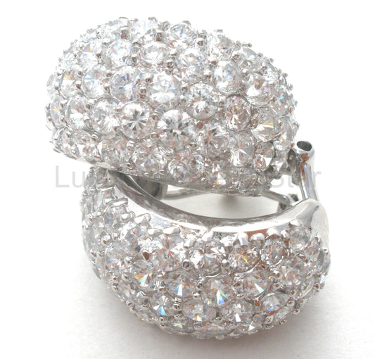 Cubic Zirconia Sterling Silver Earrings