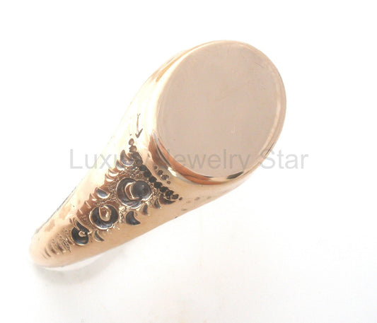 Gold Filled Signet Ring Size 8 Vintage
