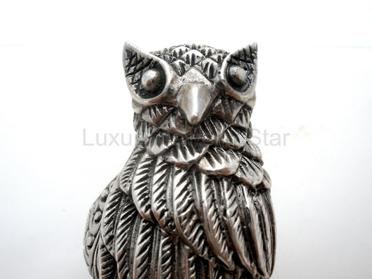 Sarda Owl Ring Sterling Silver Size 8 - image 2